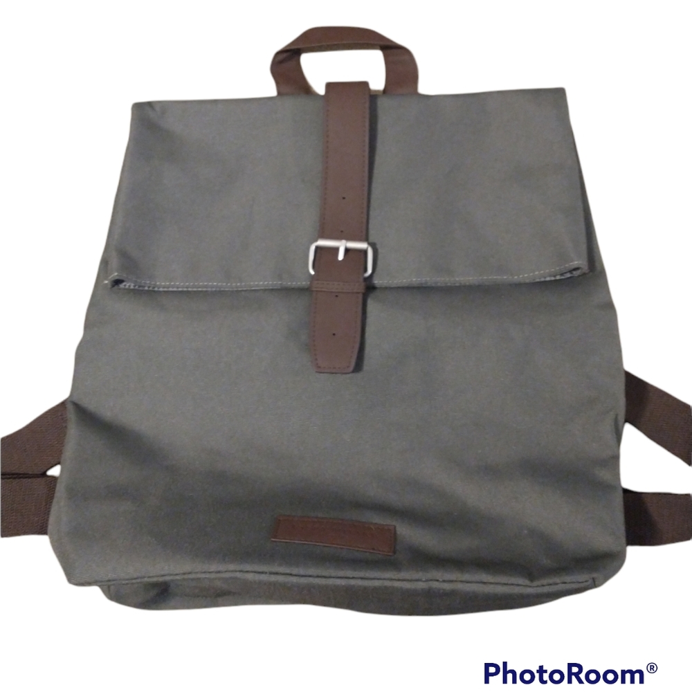 Issey Miyake Parfums Canvas Backpack Gray